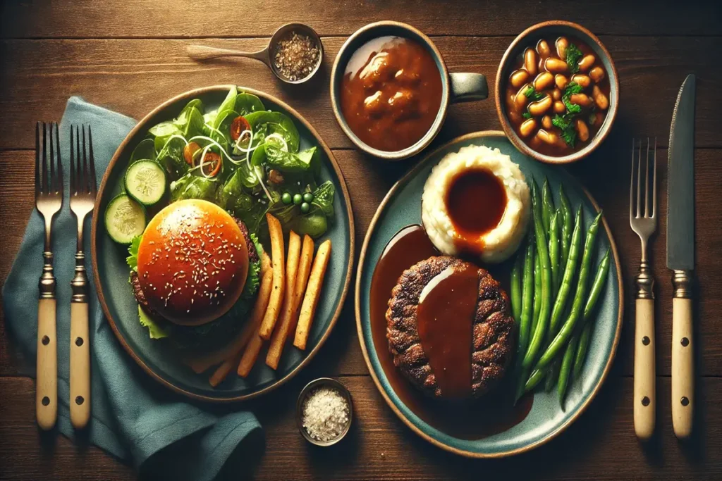 What is the difference between hamburger steak and Salisbury steak