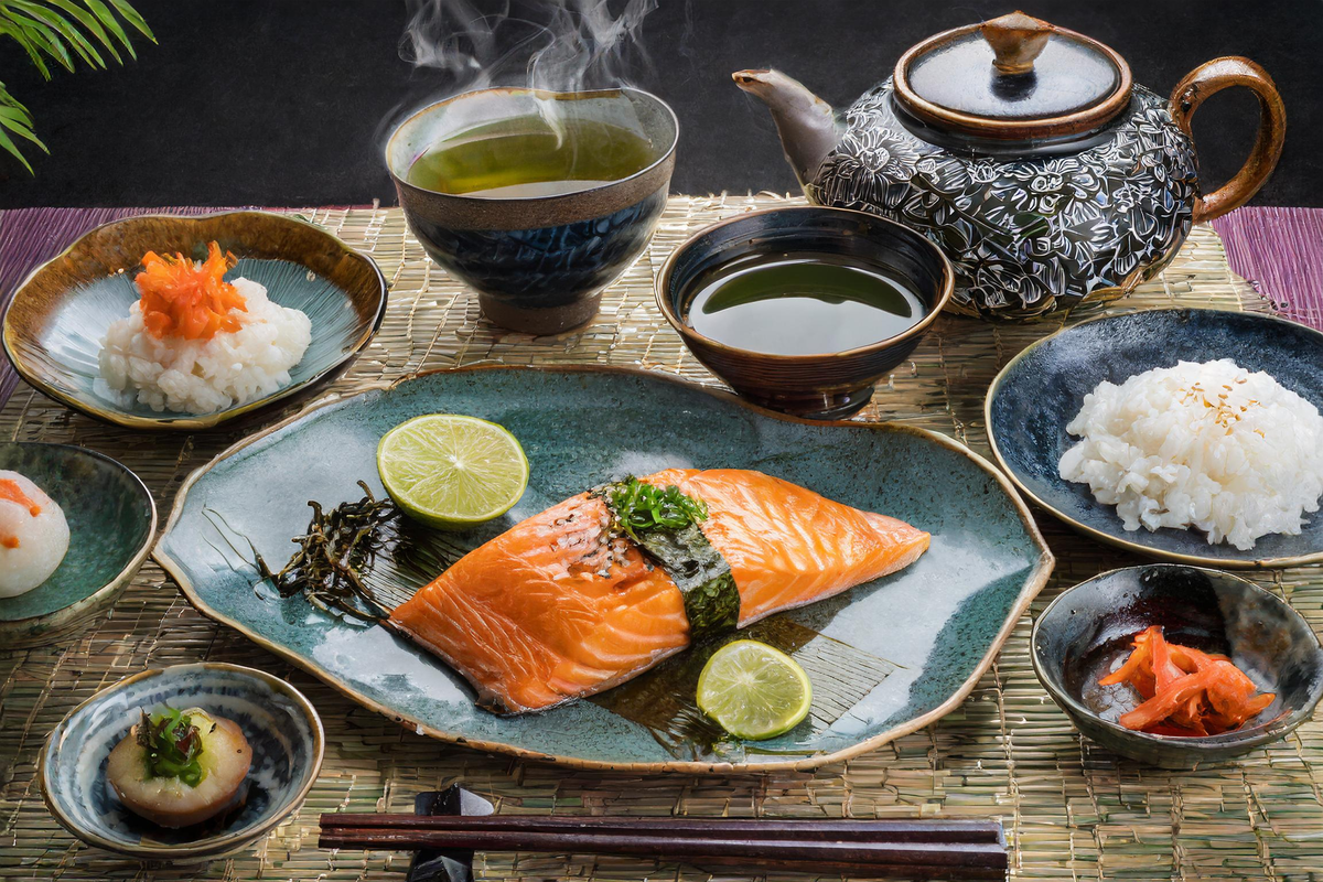 What to eat with miso salmon